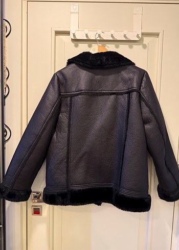 Koton marka XL 42 beden içi yumuşacık üstü süet çok şık mont - Görsel 8