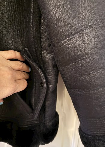 Koton marka XL 42 beden içi yumuşacık üstü süet çok şık mont - Görsel 5