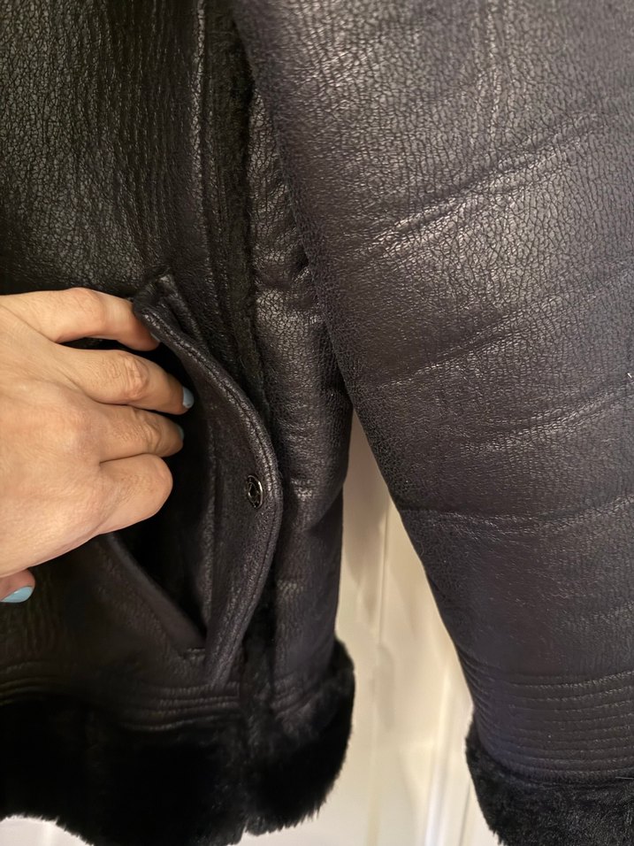 Koton marka XL 42 beden içi yumuşacık üstü süet çok şık mont - Görsel 5