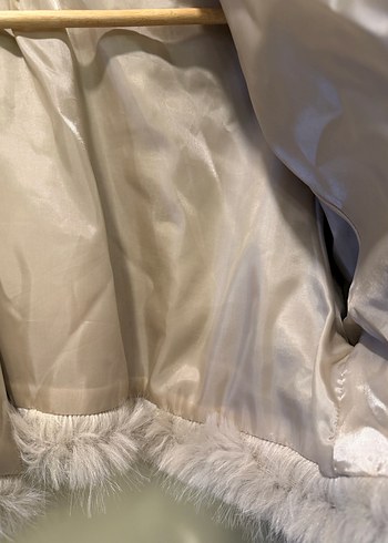 Bej kadın kısa kürk - Görsel 5