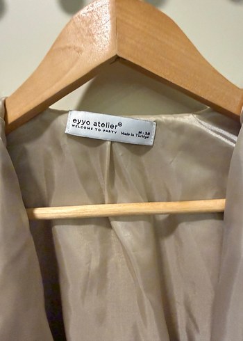 Bej kadın kısa kürk - Görsel 3