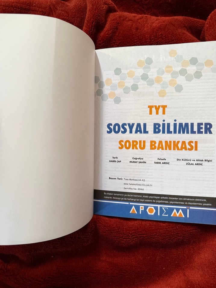TYT Sosyal Bilimler Soru Bankası - Apoiem yeni - Görsel 4