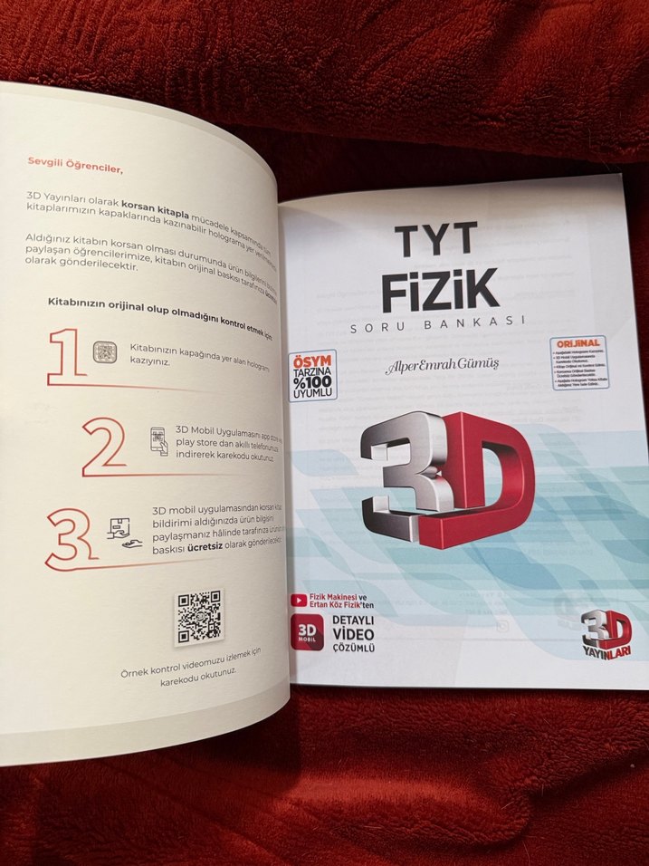 TYT Fizik 3D Soru Bankası Video Çözümlü yeni - Görsel 4
