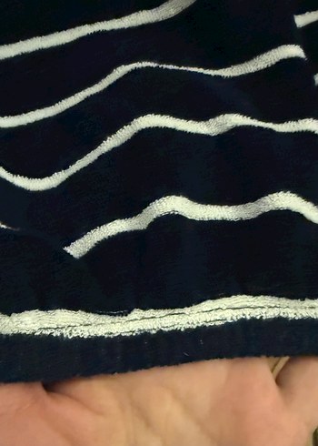 Fermuarlı Çizgili Gri Kadın Sweatshirt altı lastikli crop tarzı - Görsel 4