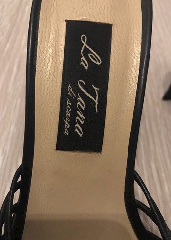 Tokalı Siyah İnce Topuklu Kadın Terliği - Görsel 6