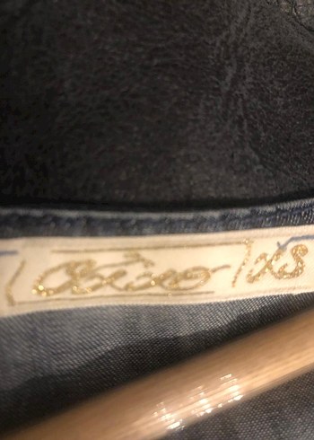 Lacivert V Yaka Midi Denim Elbise - Görsel 6