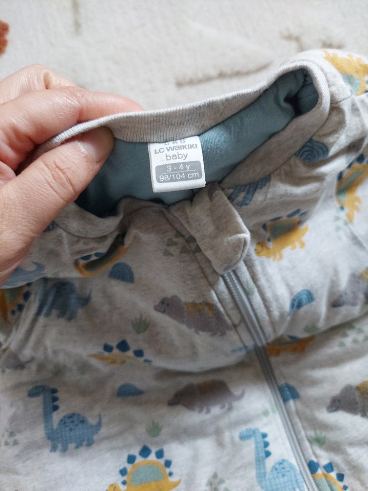 Gri Fermuarlı Bebek Erkek Tulumu - Görsel 2