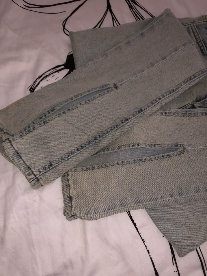 Gri Midi Kesim Kadın Denim Pantolon - Görsel 4