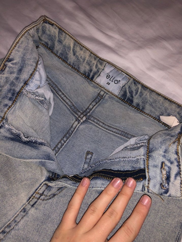 Gri Midi Kesim Kadın Denim Pantolon - Görsel 3