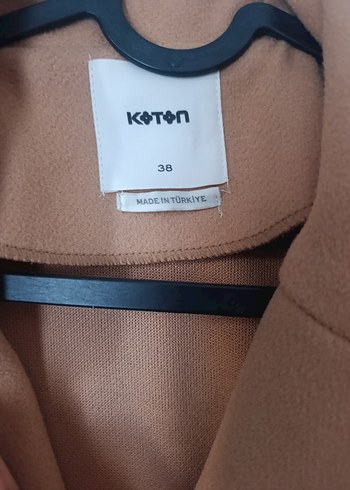 Bej Midi Kadın Kemerli Kaban - Görsel 4