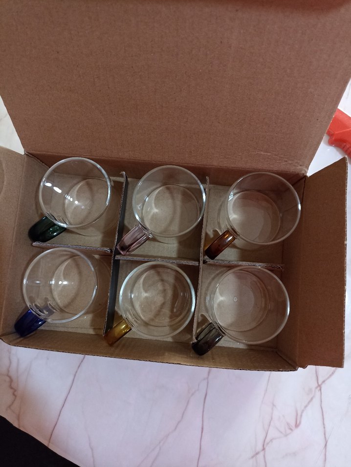 Şeffaf Cam Kahve Fincanı Seti - Görsel 2