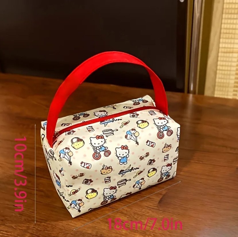 Pastel Pembe Baskılı Kadın Çanta - Görsel 4