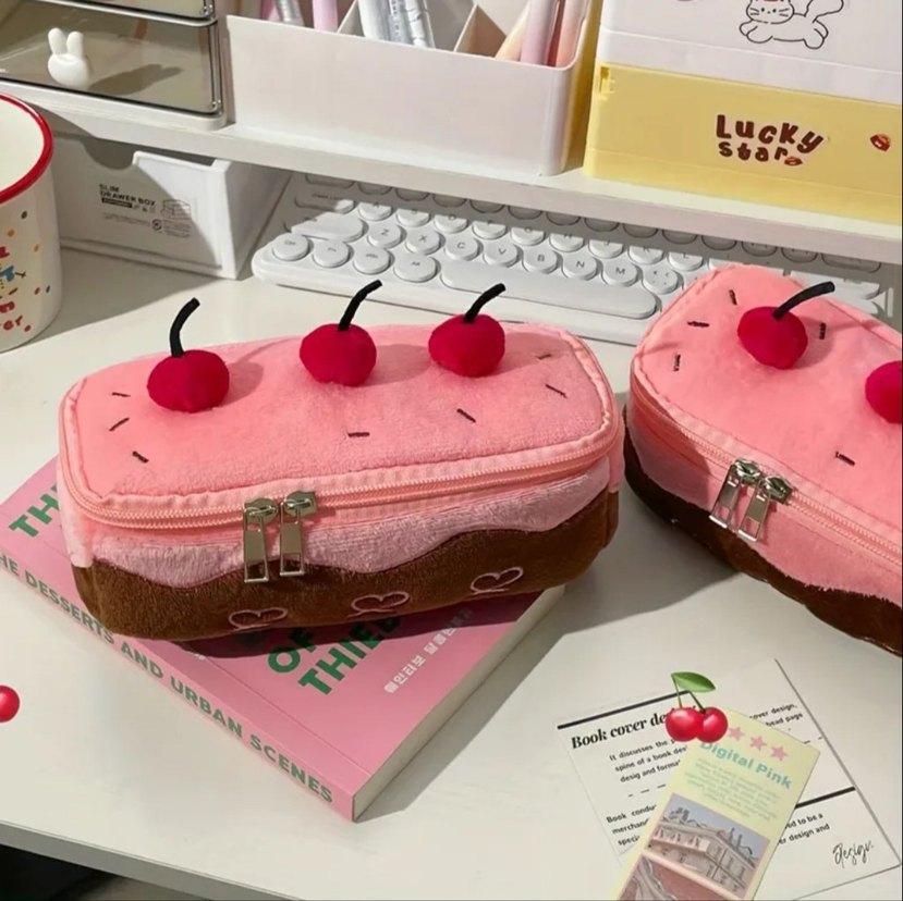 Fermuarlı Pembe Kadın Makyaj Çantası - Görsel 2