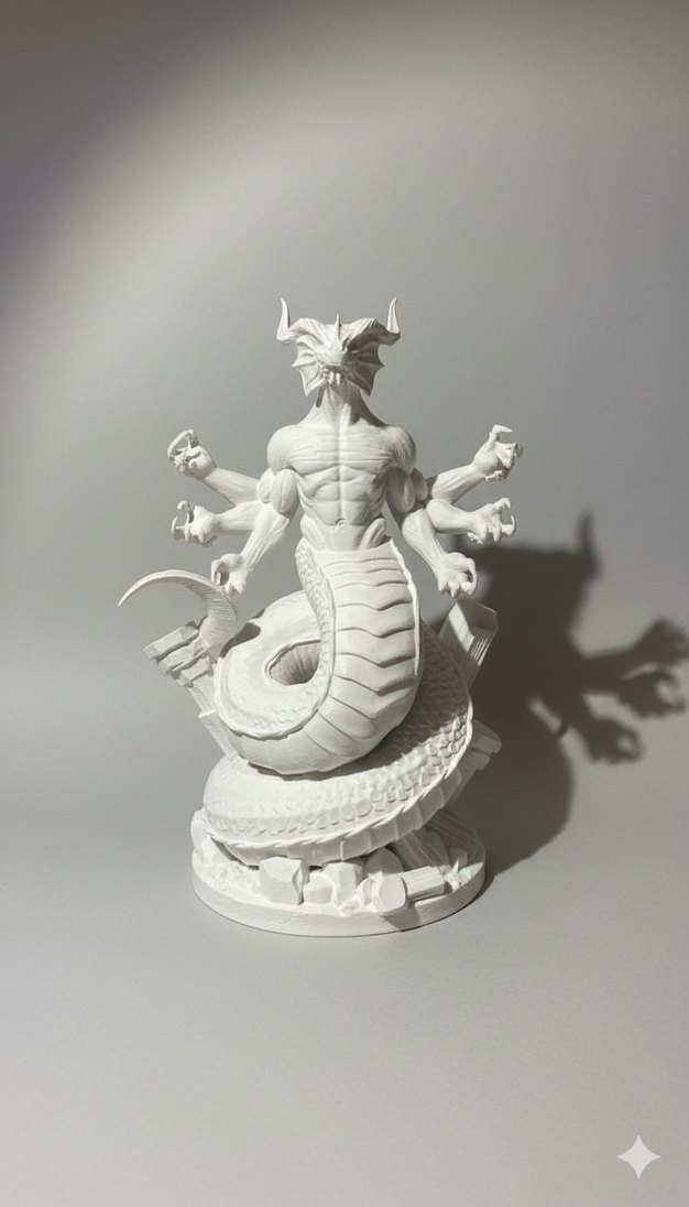 Beyaz Gri Aksiyon Figürü(Naga) - Görsel 2