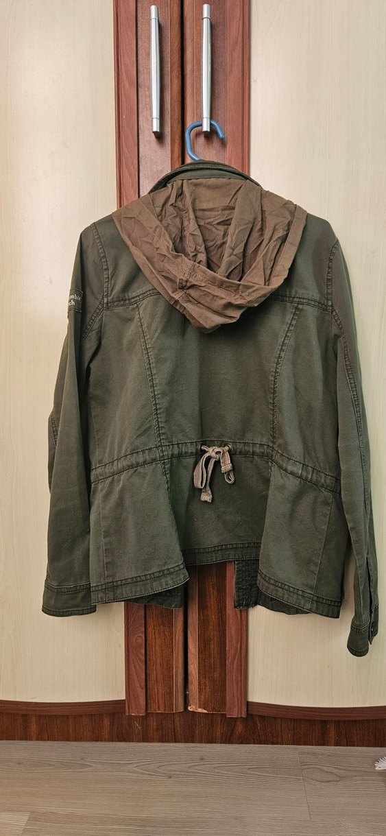 Kadın Haki Denim Düğmeli Ceket - Görsel 2