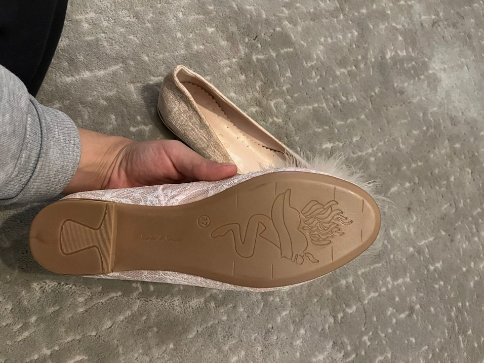 Bej Tüylü Kız Özel Gün Ayakkabısı - Görsel 3