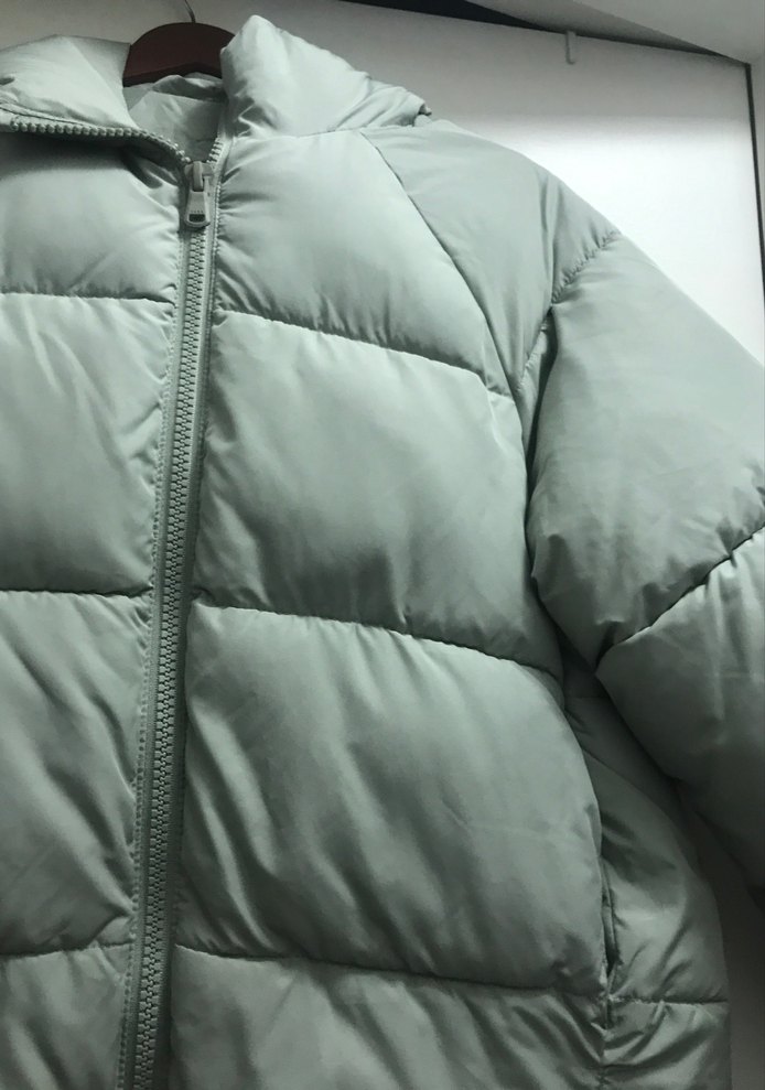 Su yeşili  Midi Boy Kışlık Mont  13 14 yaş - Görsel 2