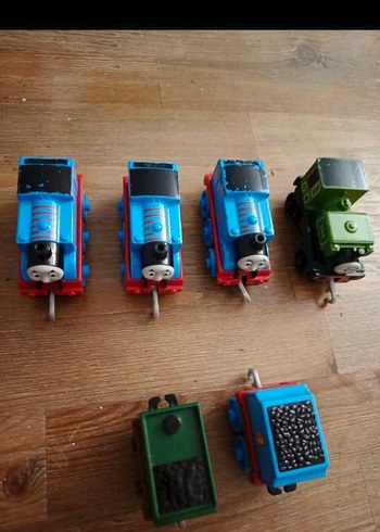 Renkli Mavi Tren Oyuncak Seti - Görsel 4