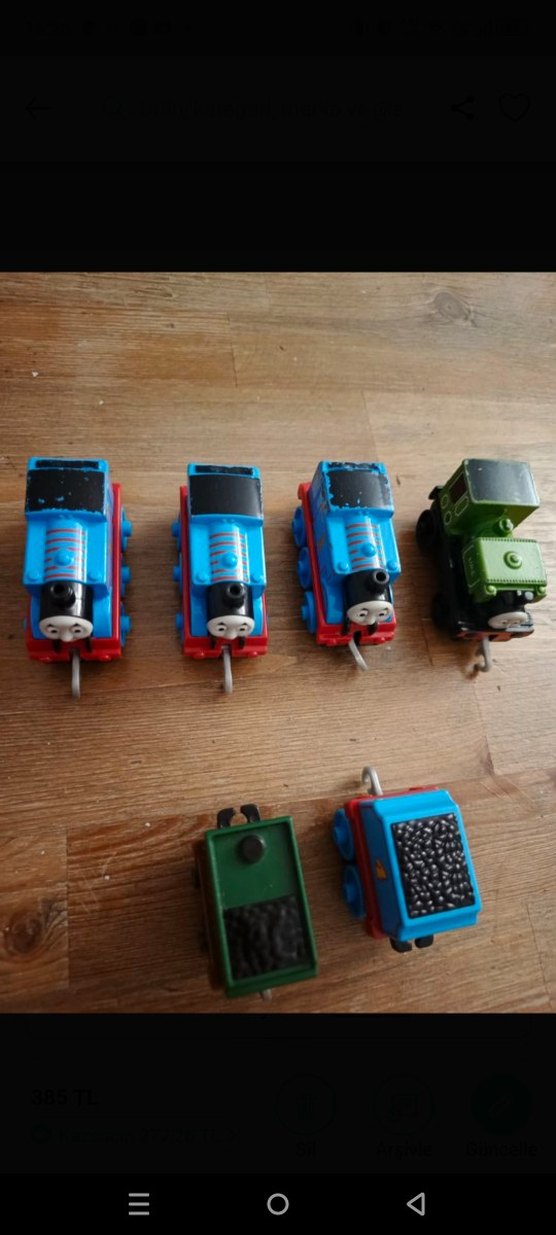 Renkli Mavi Tren Oyuncak Seti - Görsel 4