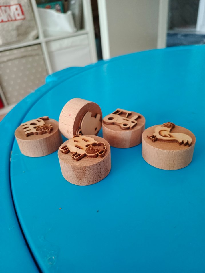 Ahşap Çiftlik Hayvanları ve Traktör Damgaları - Görsel 3