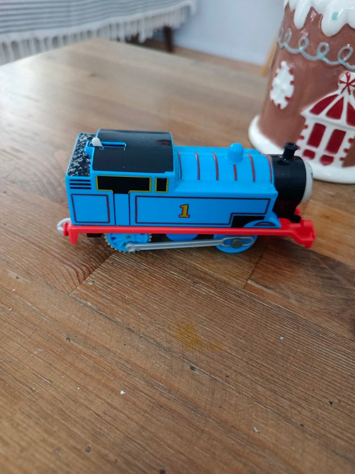 Renkli Mavi Tren Oyuncak - Görsel 4