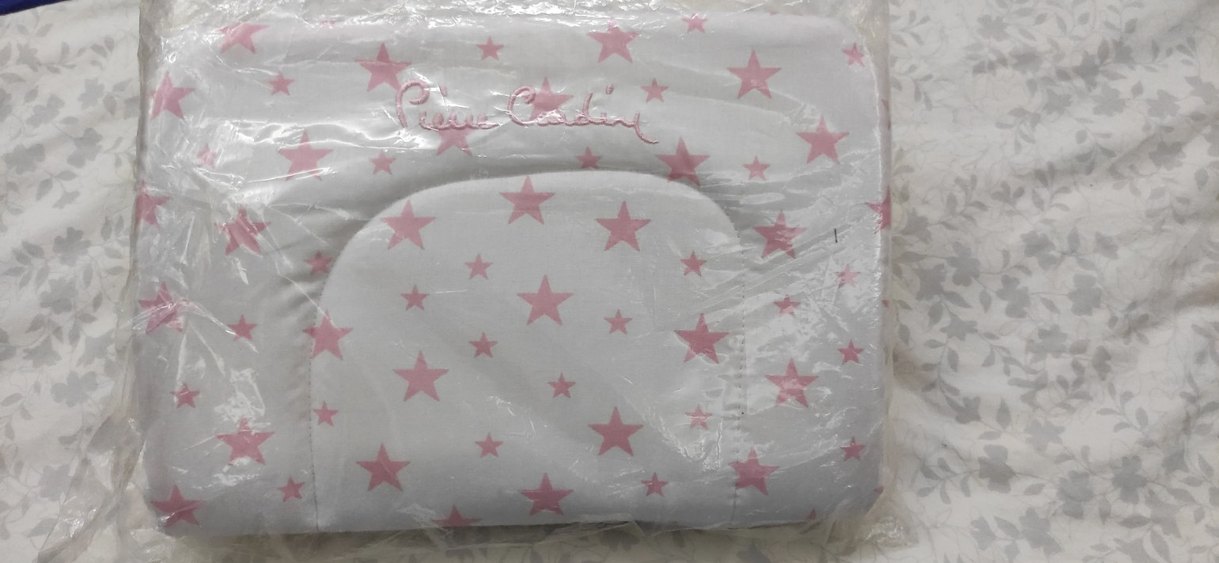 Pembe Yıldız Desenli Bebek Uyku Minderi - Görsel 3