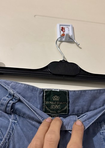Kadın Mavi Denim Bermuda Şort - Görsel 2