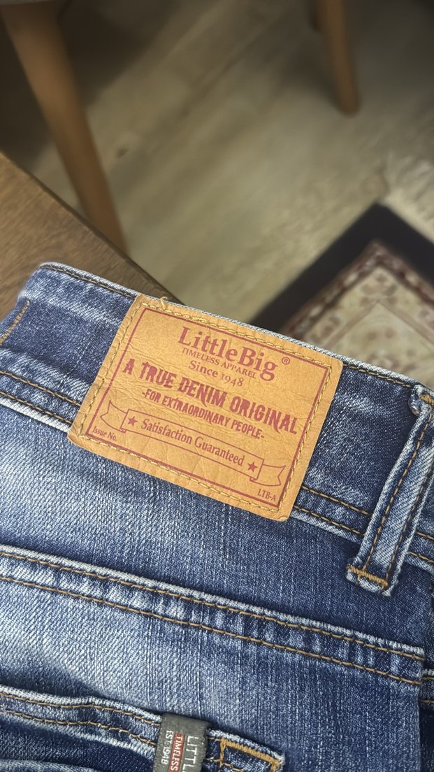 Parlak Mavi Kadın Denim Jean - Görsel 3