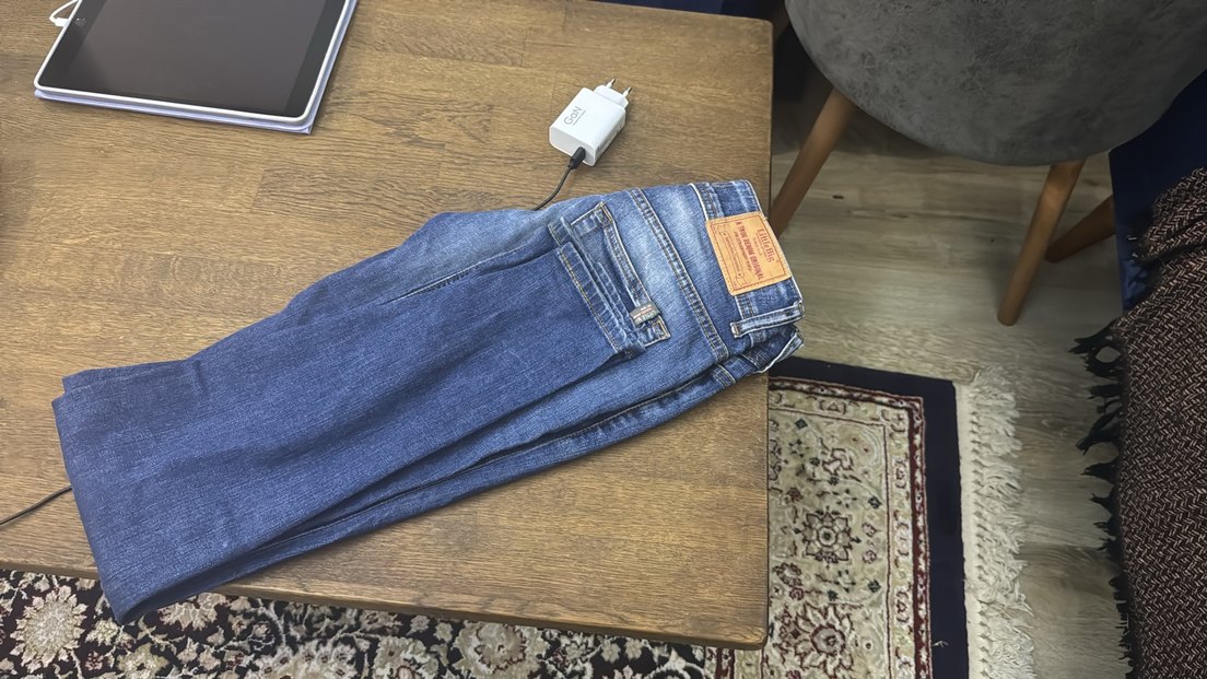 Parlak Mavi Kadın Denim Jean - Görsel 2
