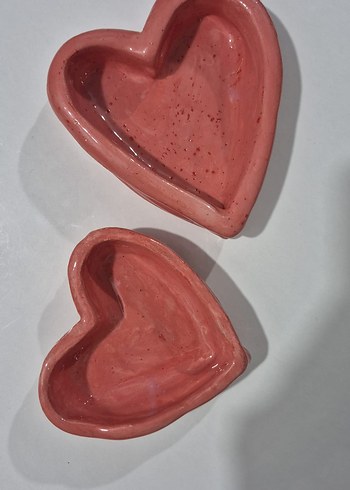Kırmızı Kalp tabak - Görsel 2