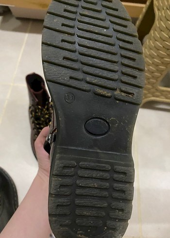 Bordo Deri Bağcıklı Kadın Bot - Görsel 3