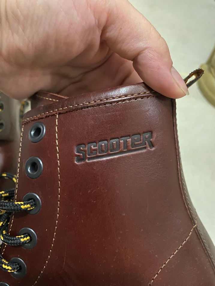 Bordo Deri Bağcıklı Kadın Bot - Görsel 2