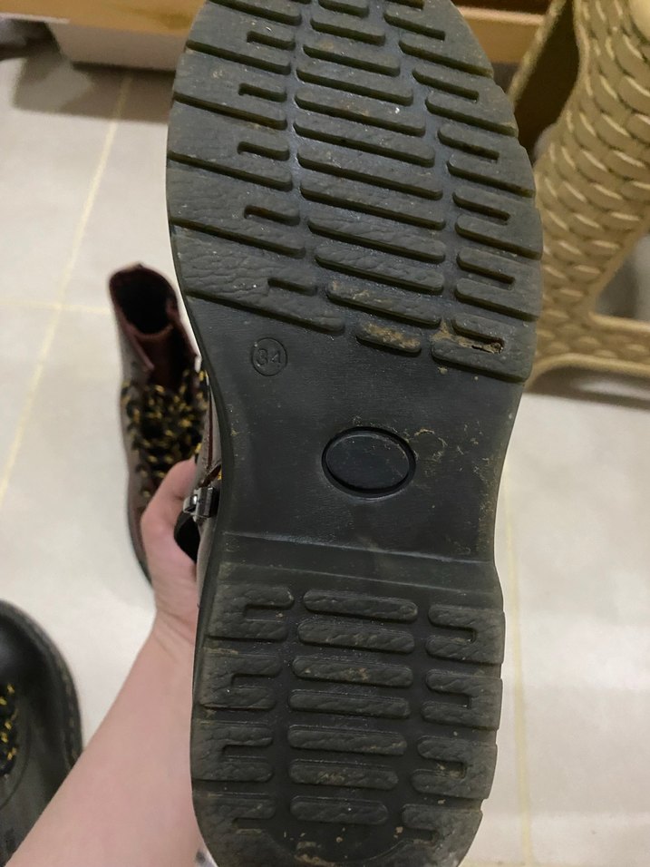 Bordo Deri Bağcıklı Kadın Bot - Görsel 3