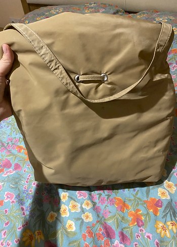 Bej Fermuarlı Kadın Omuz Çantası - Görsel 4