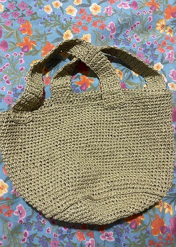 Yeşil Örgü Bohem Kadın Çanta - Görsel 2