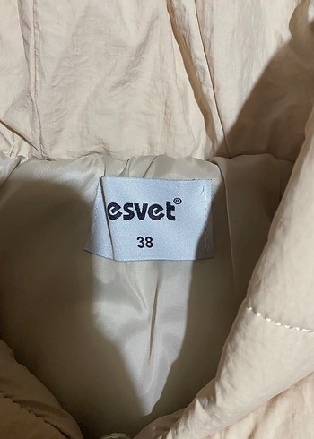 Kadın Bej Kapüşonlu Uzun Fermuarlı Ceket - Görsel 3