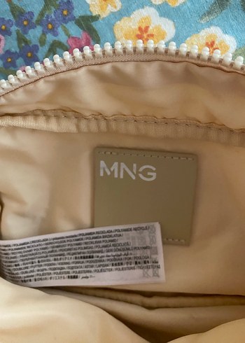 Sarı MNG Fermuarlı Kadın Makyaj Çantası - Görsel 4