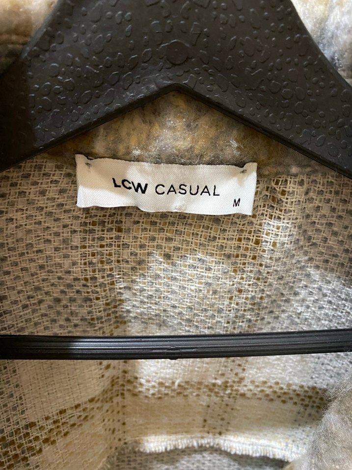 Gri Ekoseli Düğmeli Kadın Gömlek - Görsel 4