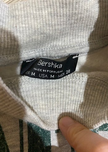 Gri Baskılı Kadın Sweatshirt - Görsel 3