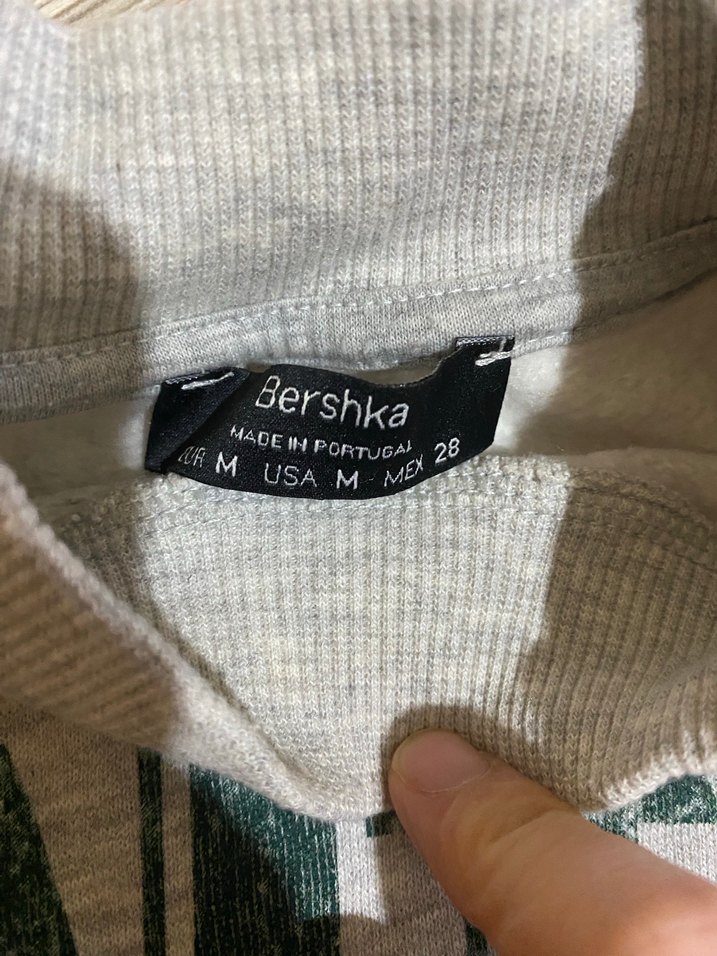 Gri Baskılı Kadın Sweatshirt - Görsel 3