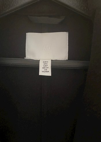 Siyah Tek Düğmeli Kaban - Görsel 2