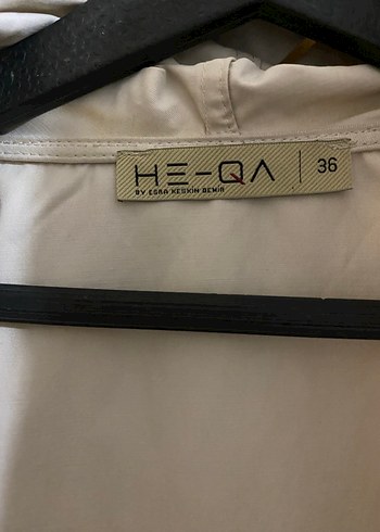 Taş rengi Uzun Keten Kadın Trençkot - Görsel 4