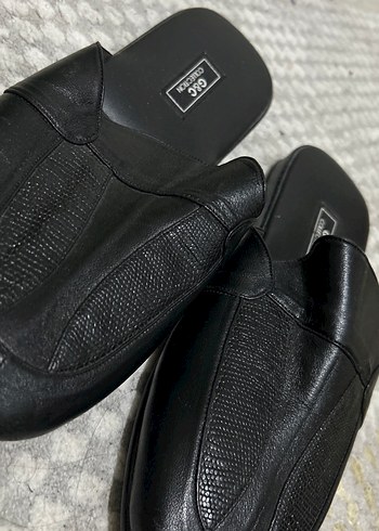 Erkek Siyah Yılan Desenli Tokalı Ev Terliği - Görsel 3