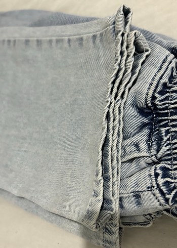 Düğmeli Midi Kadın Kot Ceket ve kot pantolon takım - Görsel 6