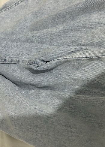 Düğmeli Midi Kadın Kot Ceket ve kot pantolon takım - Görsel 9