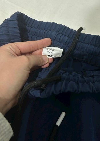 Erkek Koyu Mavi Fermuarlı Rahat Eşofman Altı - Görsel 4