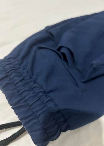 Erkek Koyu Mavi Fermuarlı Rahat Eşofman Altı - Görsel 3