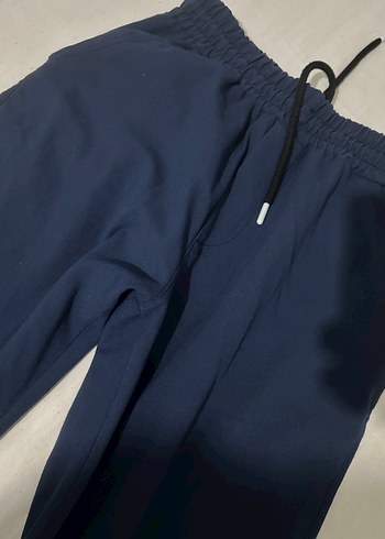 Erkek Koyu Mavi Fermuarlı Rahat Eşofman Altı - Görsel 2