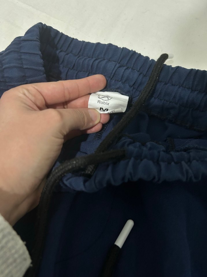 Erkek Koyu Mavi Fermuarlı Rahat Eşofman Altı - Görsel 4