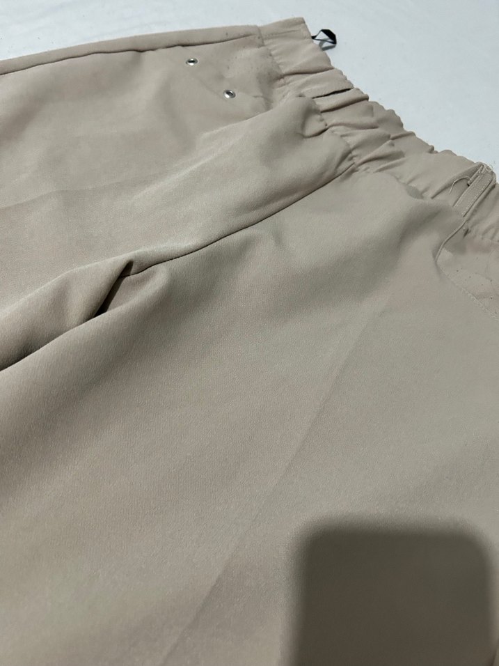 Bej Kadın Bol Kesim Kumaş Pantolon - Görsel 3